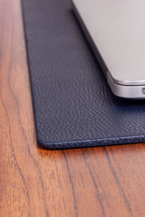 Leather Desk Mat Navy Blue 60x35cm